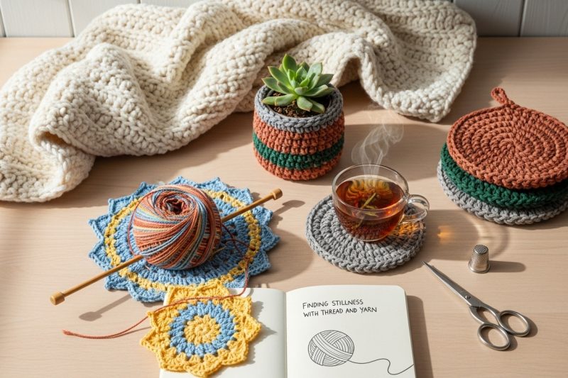 Finding Stillness with Thread and Yarn: Crochet and Knit Home Decor
