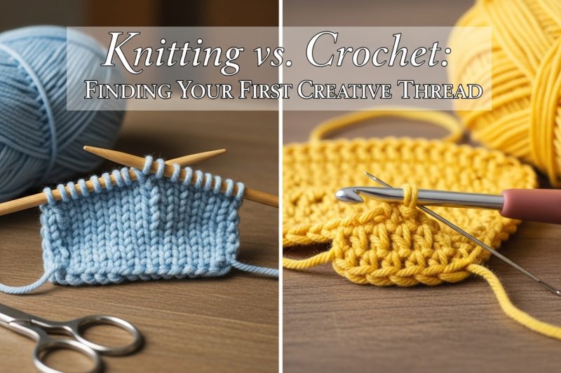 Knitting vs Crochet: Finding Your First Creative Thread